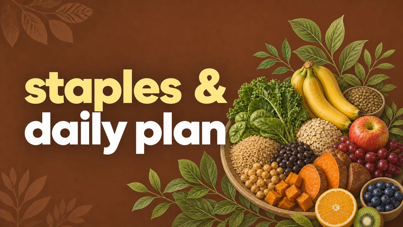 Module 2: staples and daily plan